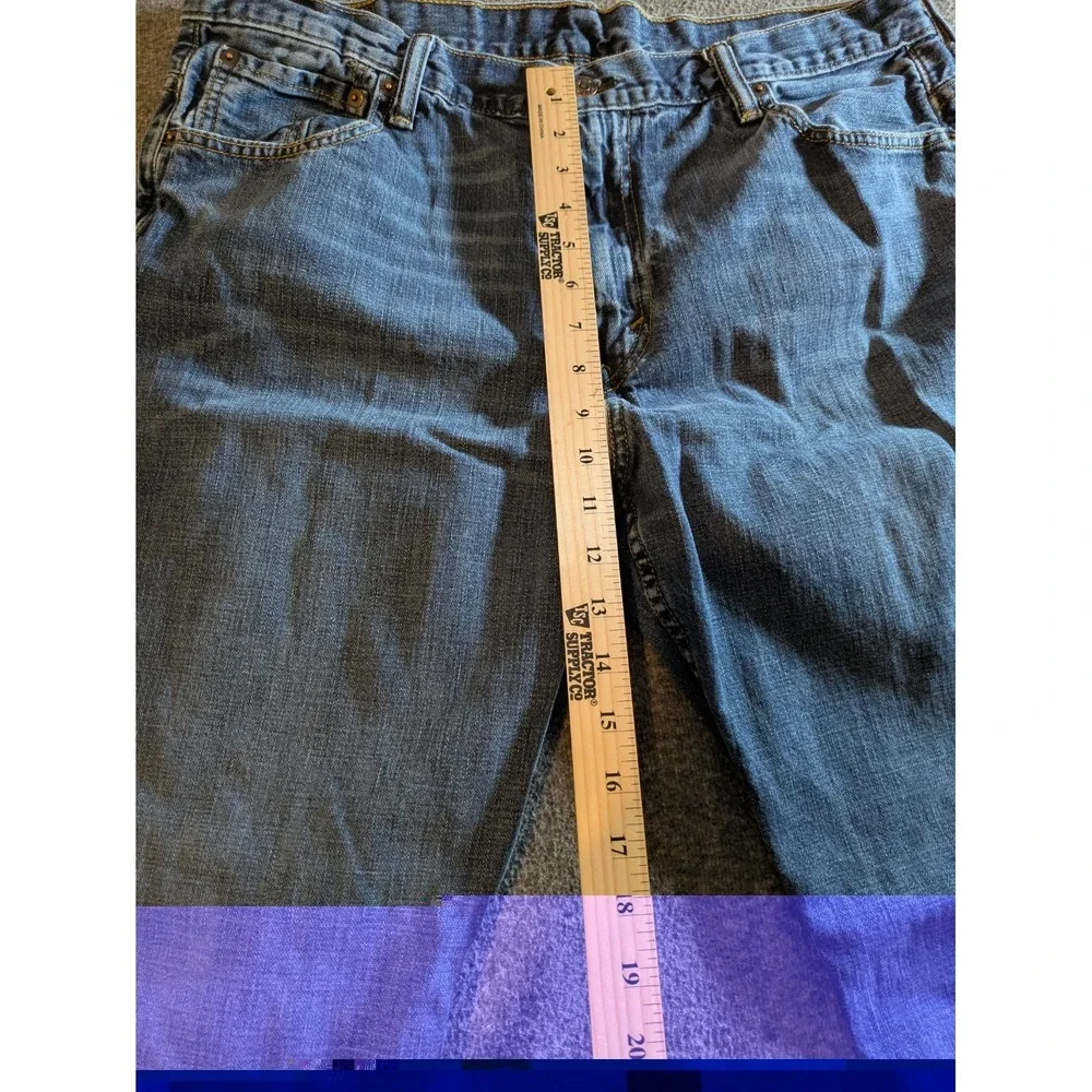 Levi's 569 Jeans Mens 36x32 Med Wash Blue Relaxed Straight Denim Casual